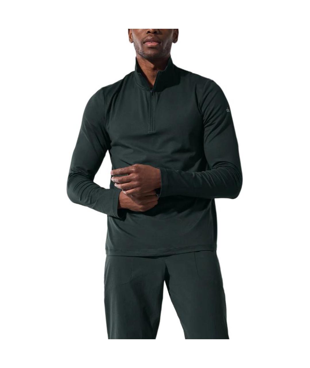 ALO YOGA Зеленые поло с длинным рукавом, фото 4