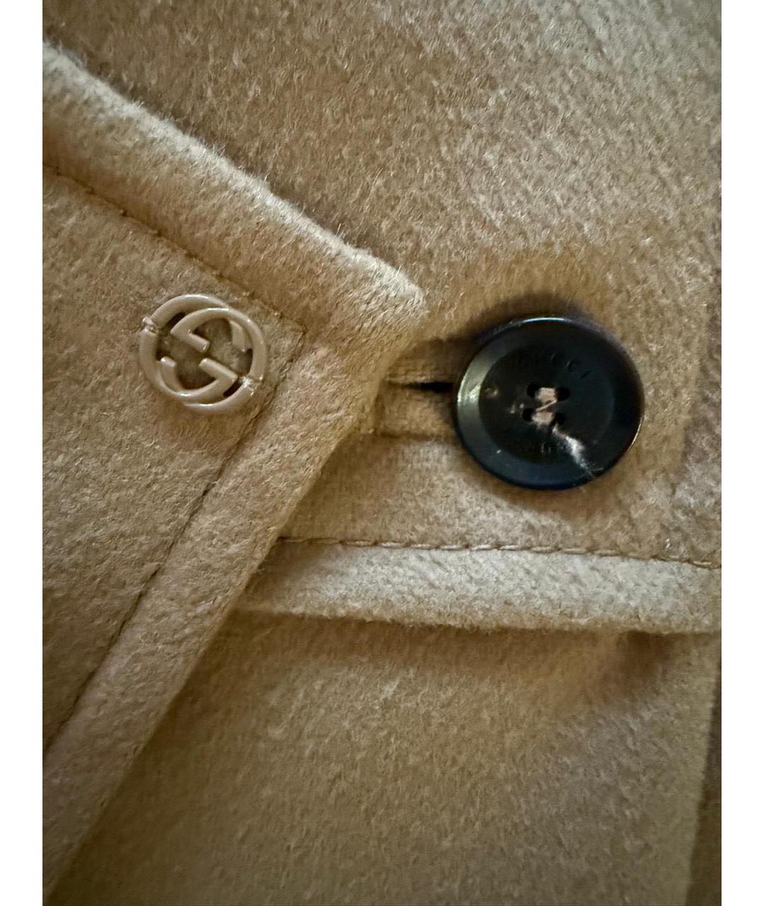 GUCCI Коричневое шерстяное пальто, фото 3