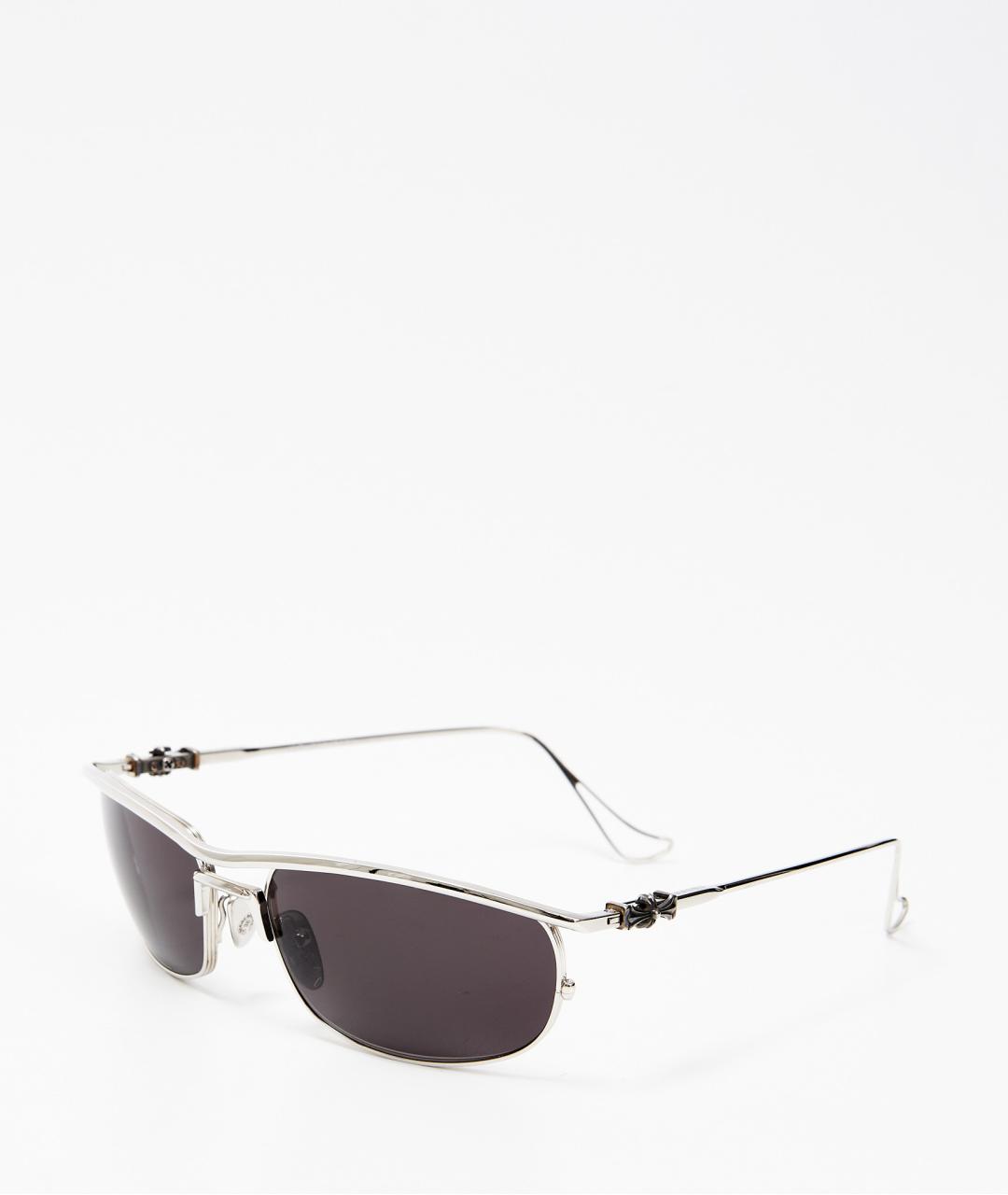 CHROME HEARTS Черные металлические солнцезащитные очки, фото 7