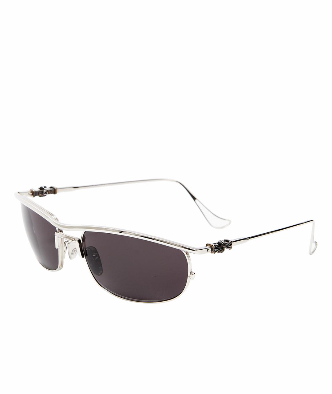 CHROME HEARTS Черные металлические солнцезащитные очки, фото 1