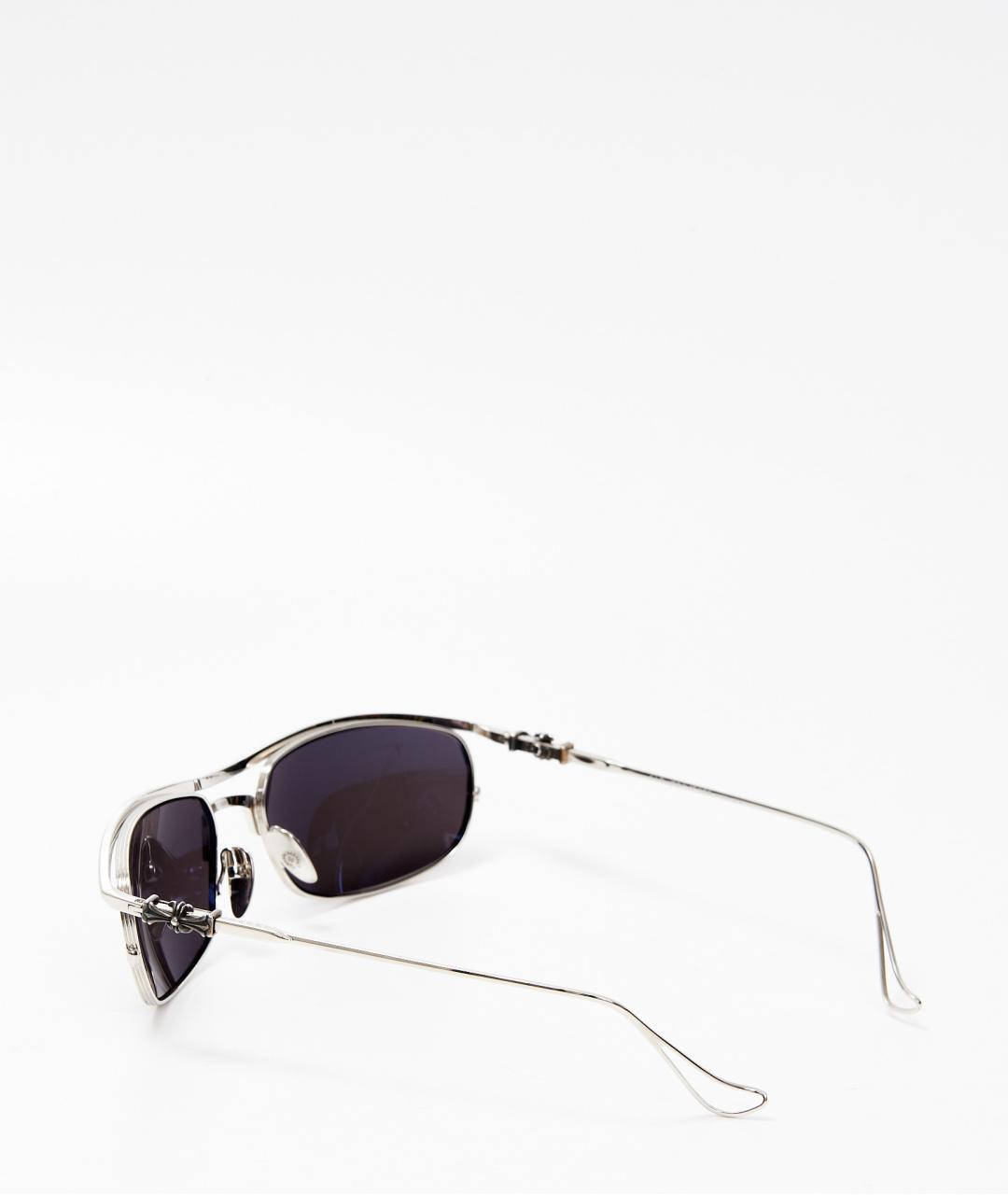 CHROME HEARTS Черные металлические солнцезащитные очки, фото 3