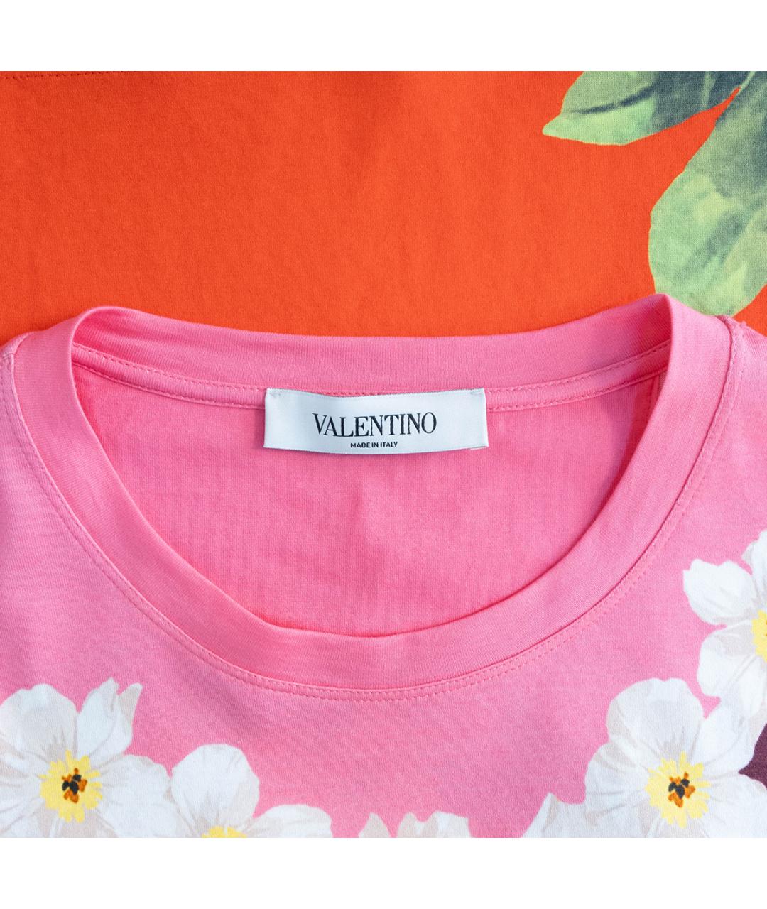 VALENTINO Мульти хлопковая футболка, фото 3