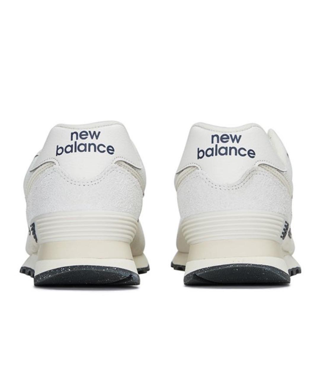 NEW BALANCE Бежевые замшевые кроссовки, фото 4