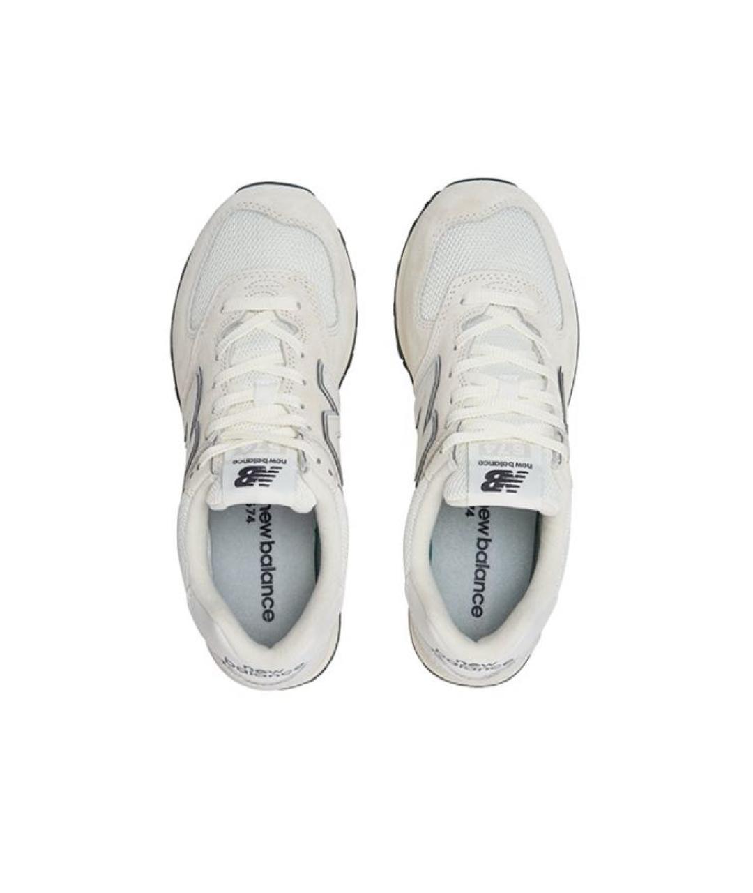 NEW BALANCE Бежевые замшевые кроссовки, фото 3