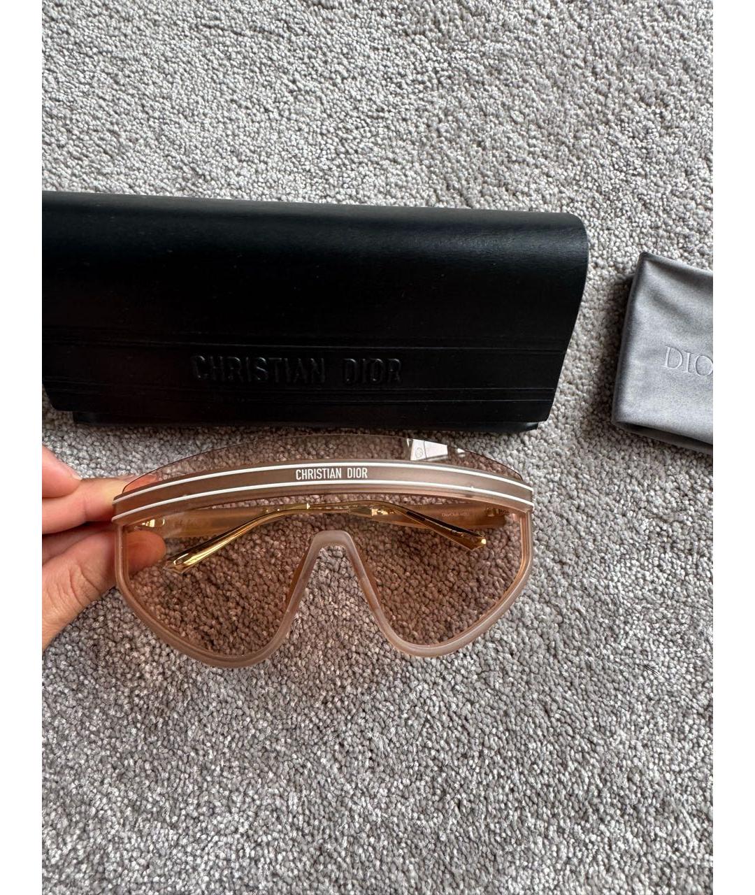 CHRISTIAN DIOR Розовые пластиковые солнцезащитные очки, фото 2