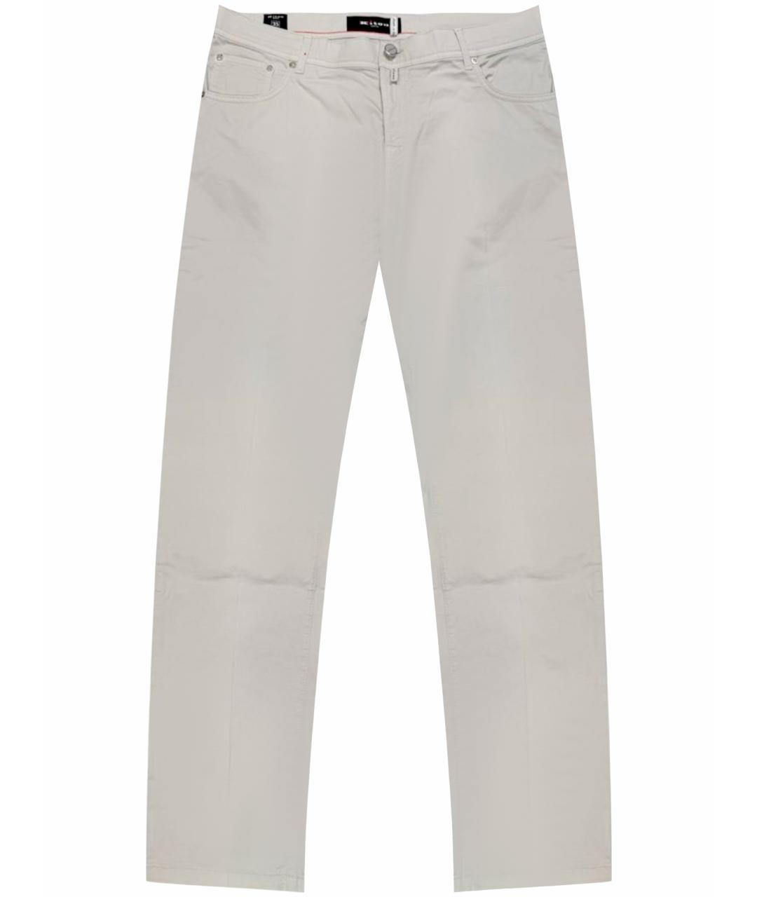 KITON Серые хлопковые повседневные брюки, фото 1