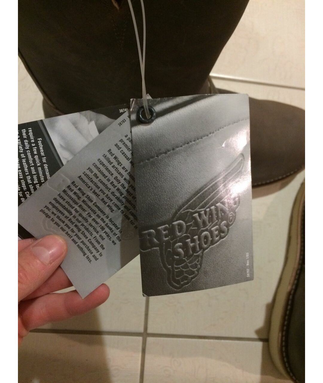 RED WING Коричневые кожаные высокие ботинки, фото 7