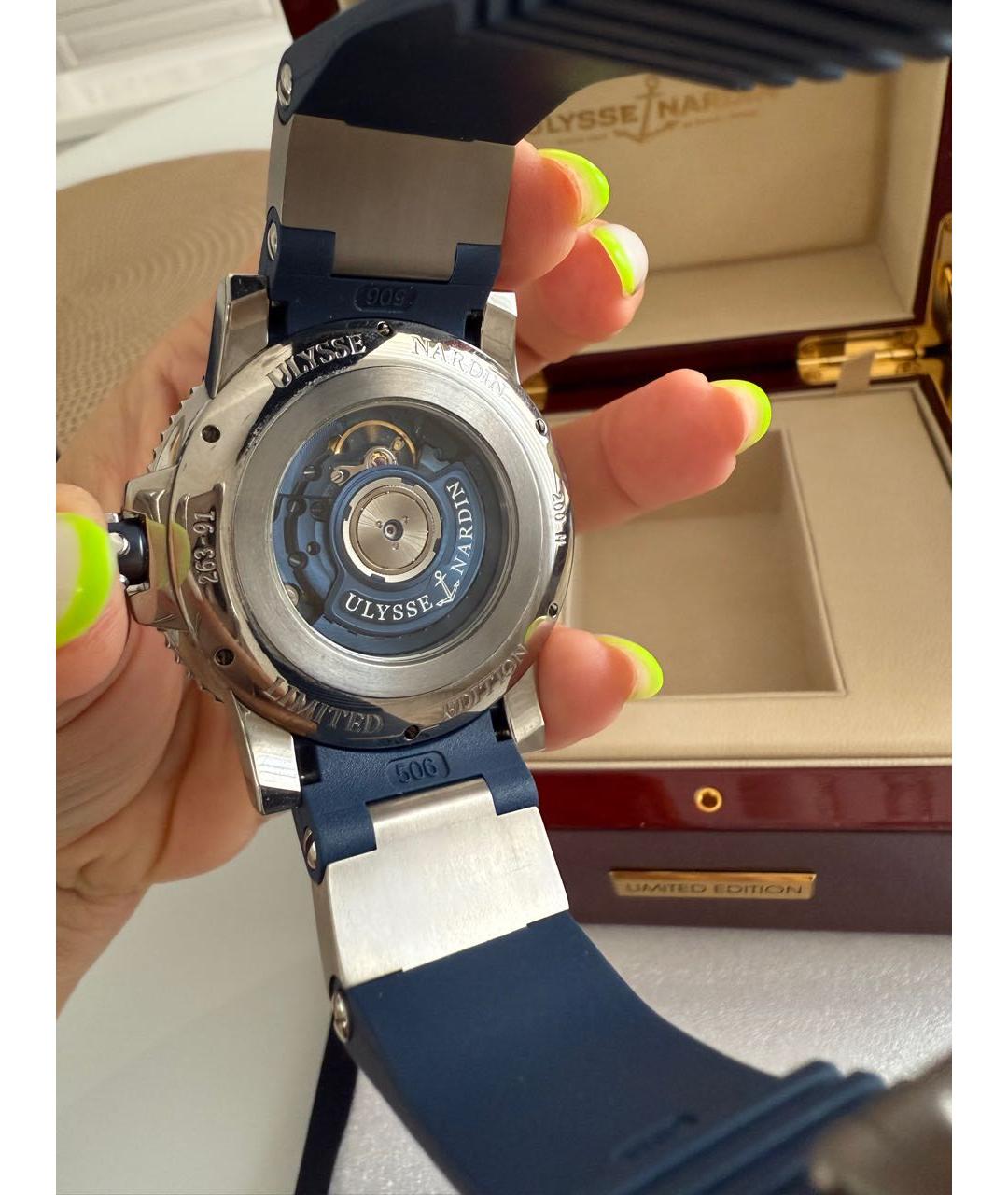 Ulysse Nardin Синие часы, фото 4
