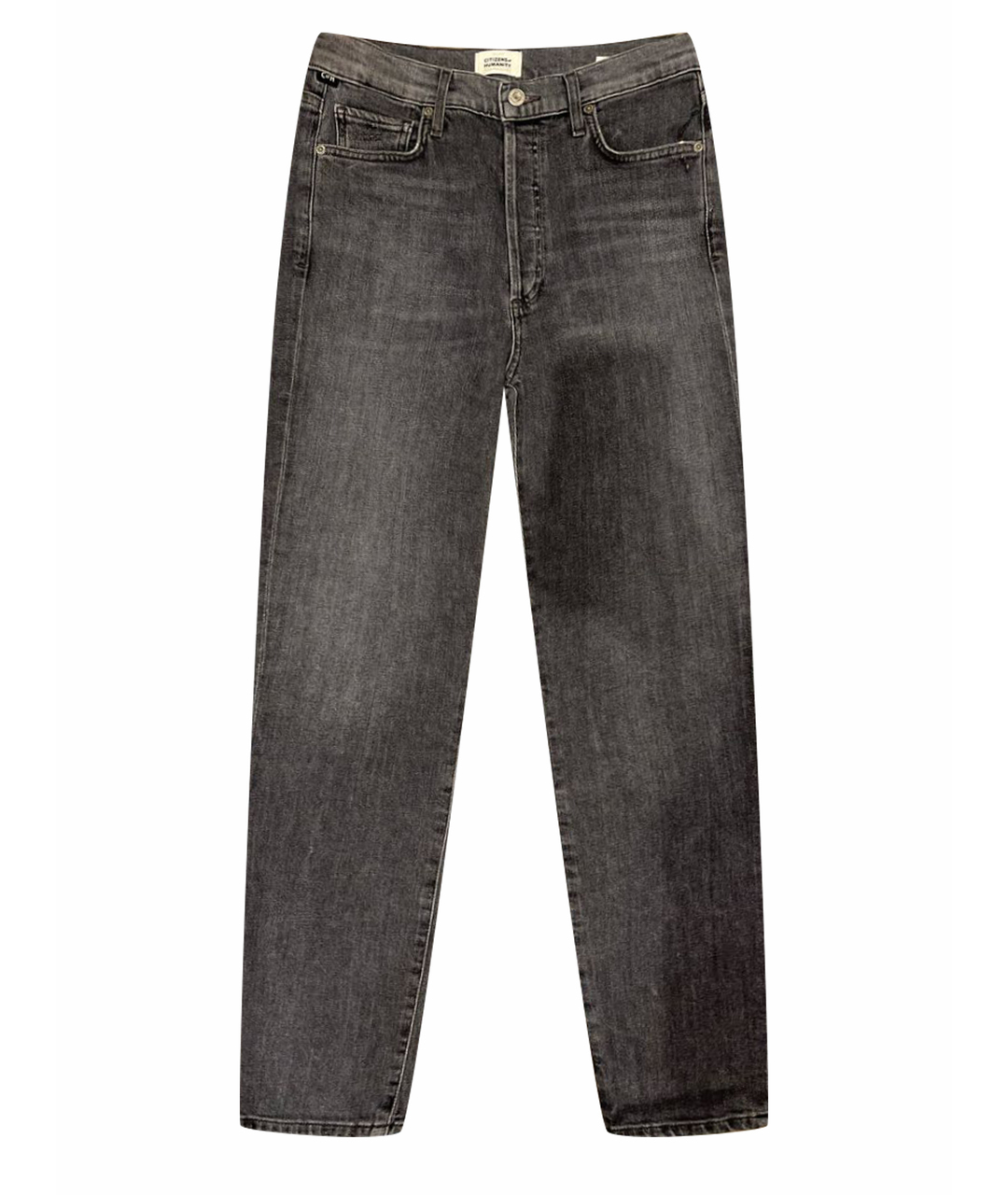 CITIZENS OF HUMANITY Антрацитовые хлопковые джинсы слим, фото 1