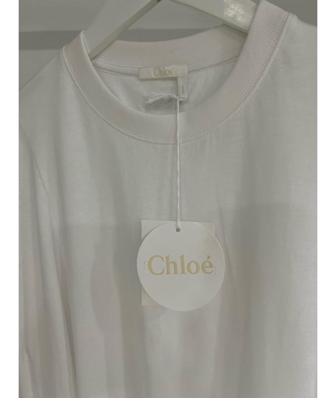 CHLOE Белая хлопковая блузы, фото 3