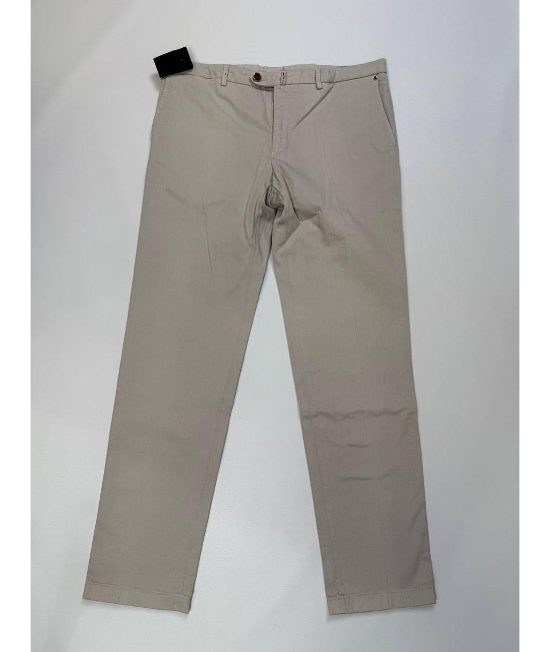 KITON Серые хлопковые повседневные брюки, фото 6