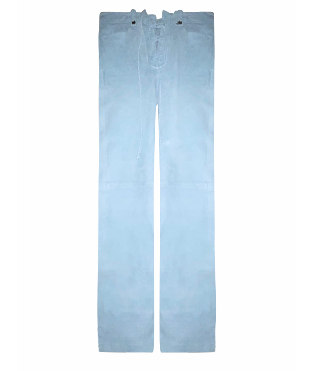 IRO Голубые замшевые брюки широкие, фото 1
