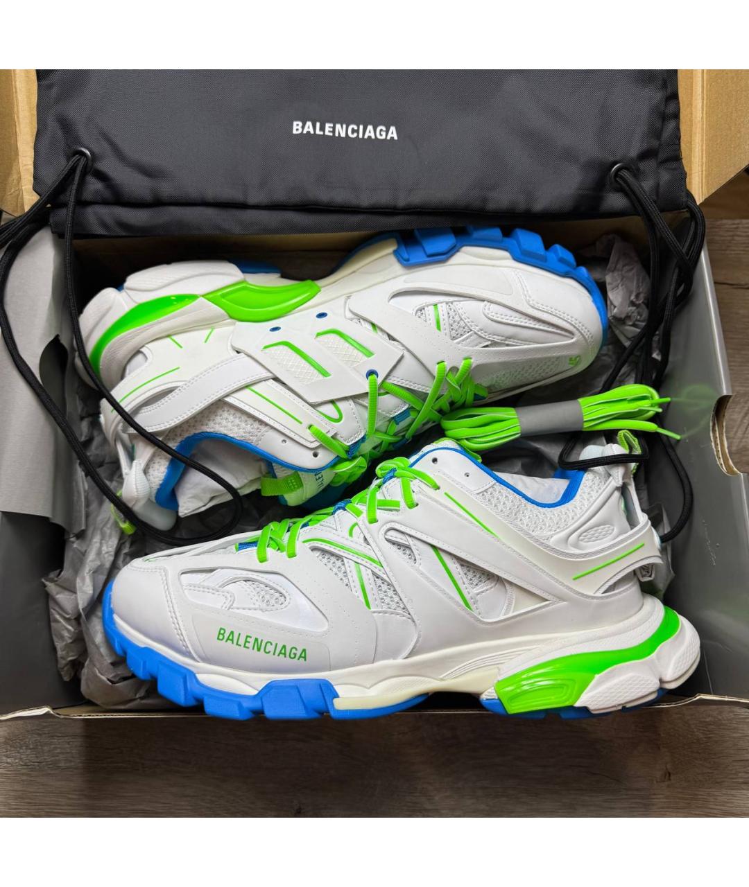 BALENCIAGA Белые низкие кроссовки / кеды, фото 3