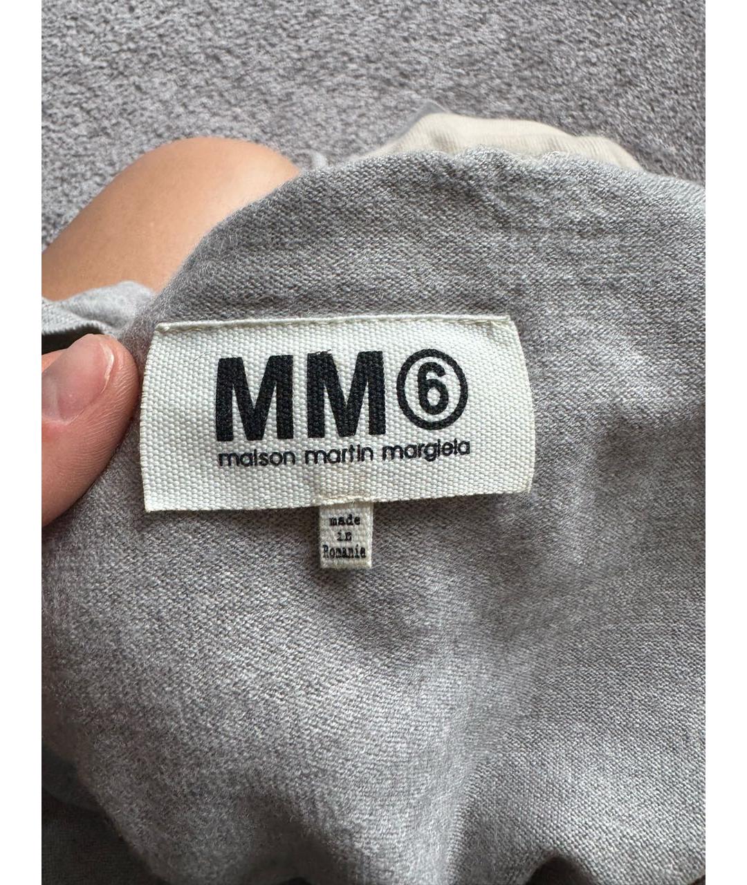 MM6 MAISON MARGIELA Бежевая хлопковая водолазка, фото 7