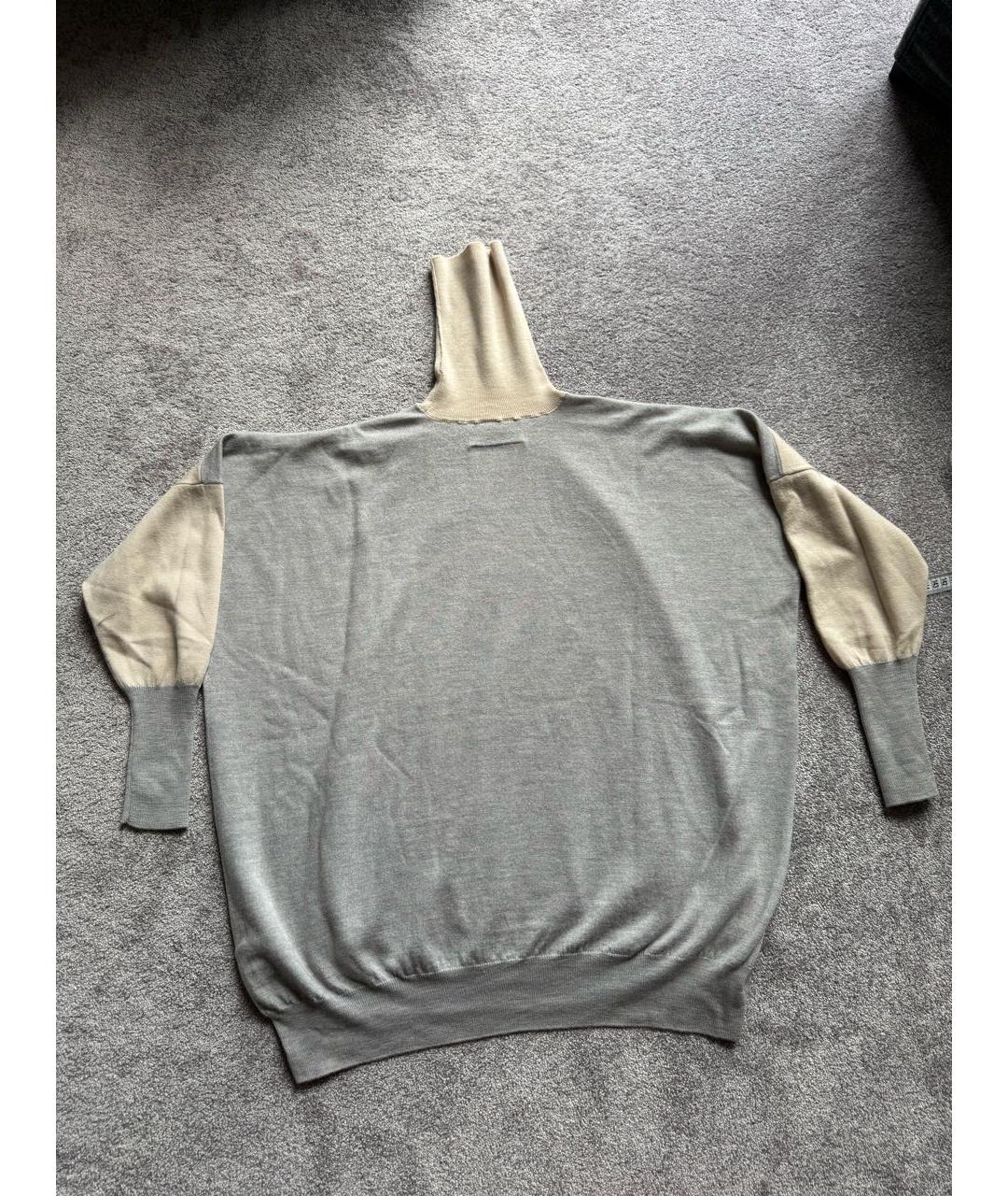 MM6 MAISON MARGIELA Бежевая хлопковая водолазка, фото 6