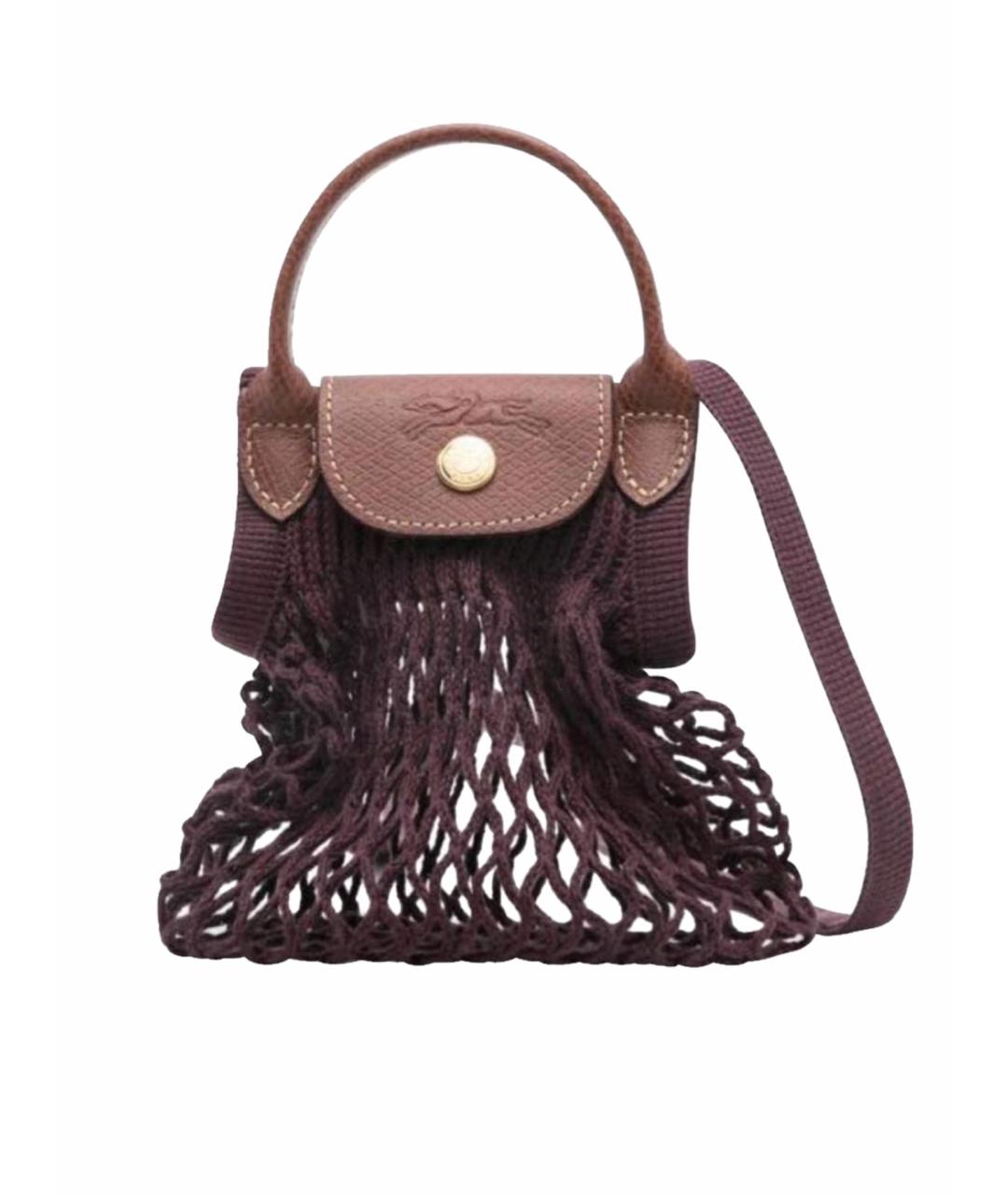 LONGCHAMP Фиолетовая хлопковая пляжная сумка, фото 1