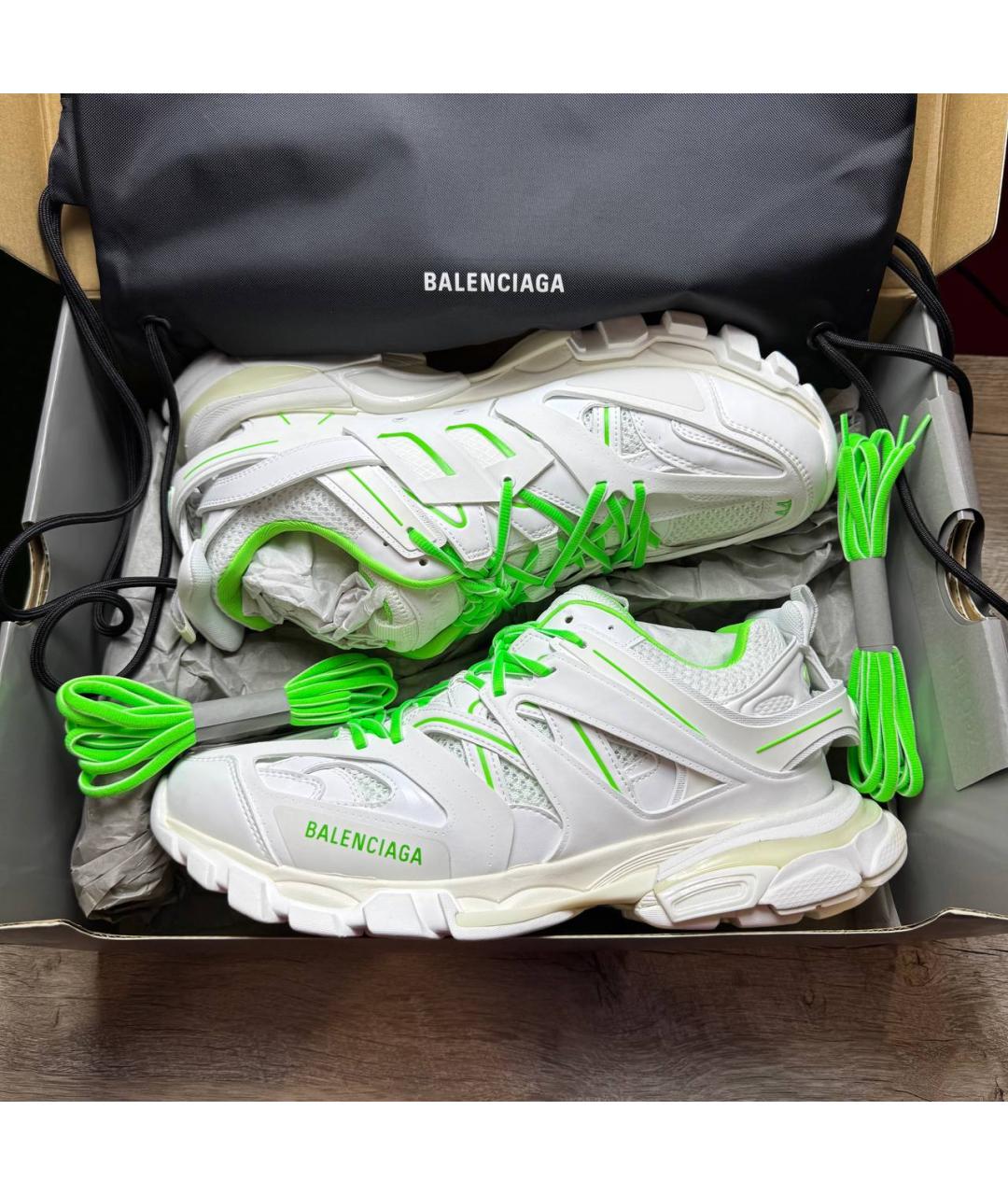BALENCIAGA Белые низкие кроссовки / кеды, фото 2