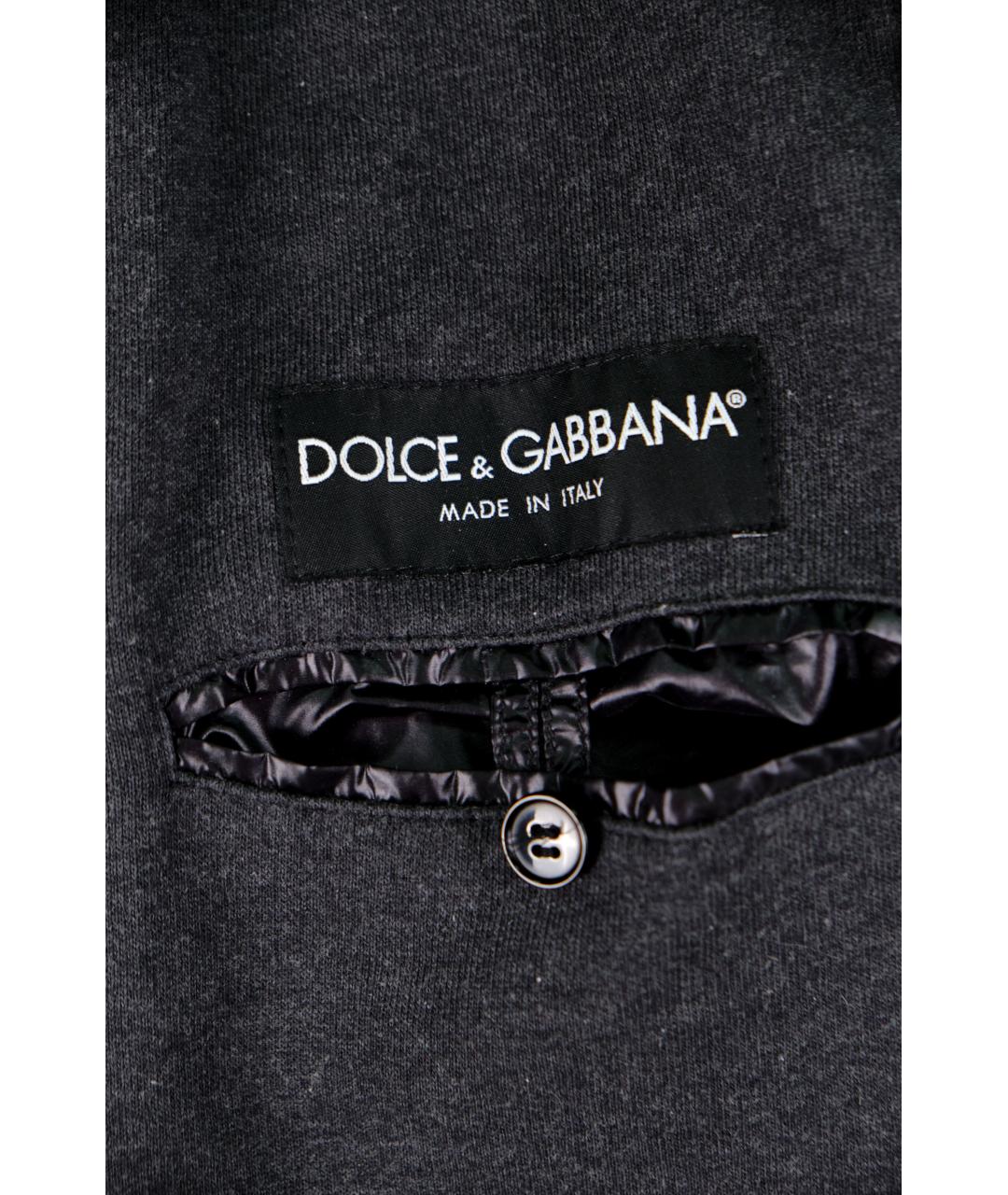 DOLCE&GABBANA Черная полиамидовая куртка, фото 3