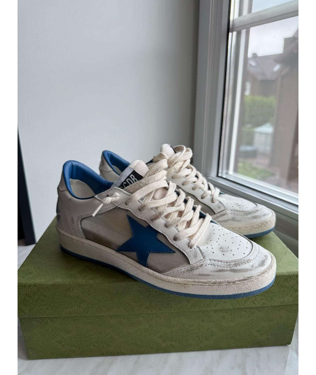 GOLDEN GOOSE DELUXE BRAND Белые кожаные кроссовки, фото 8