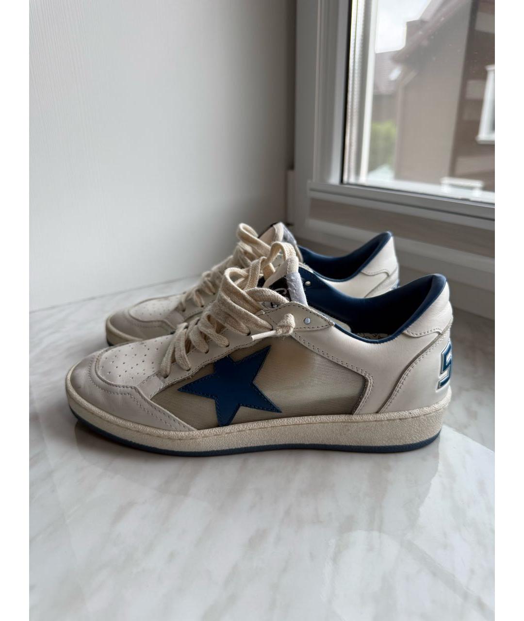 GOLDEN GOOSE DELUXE BRAND Белые кожаные кроссовки, фото 9