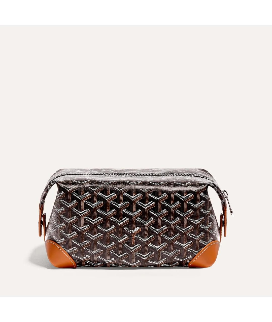 GOYARD Коричневая косметичка, фото 2