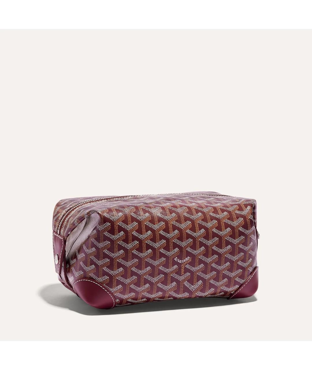 GOYARD Бордовая косметичка, фото 5