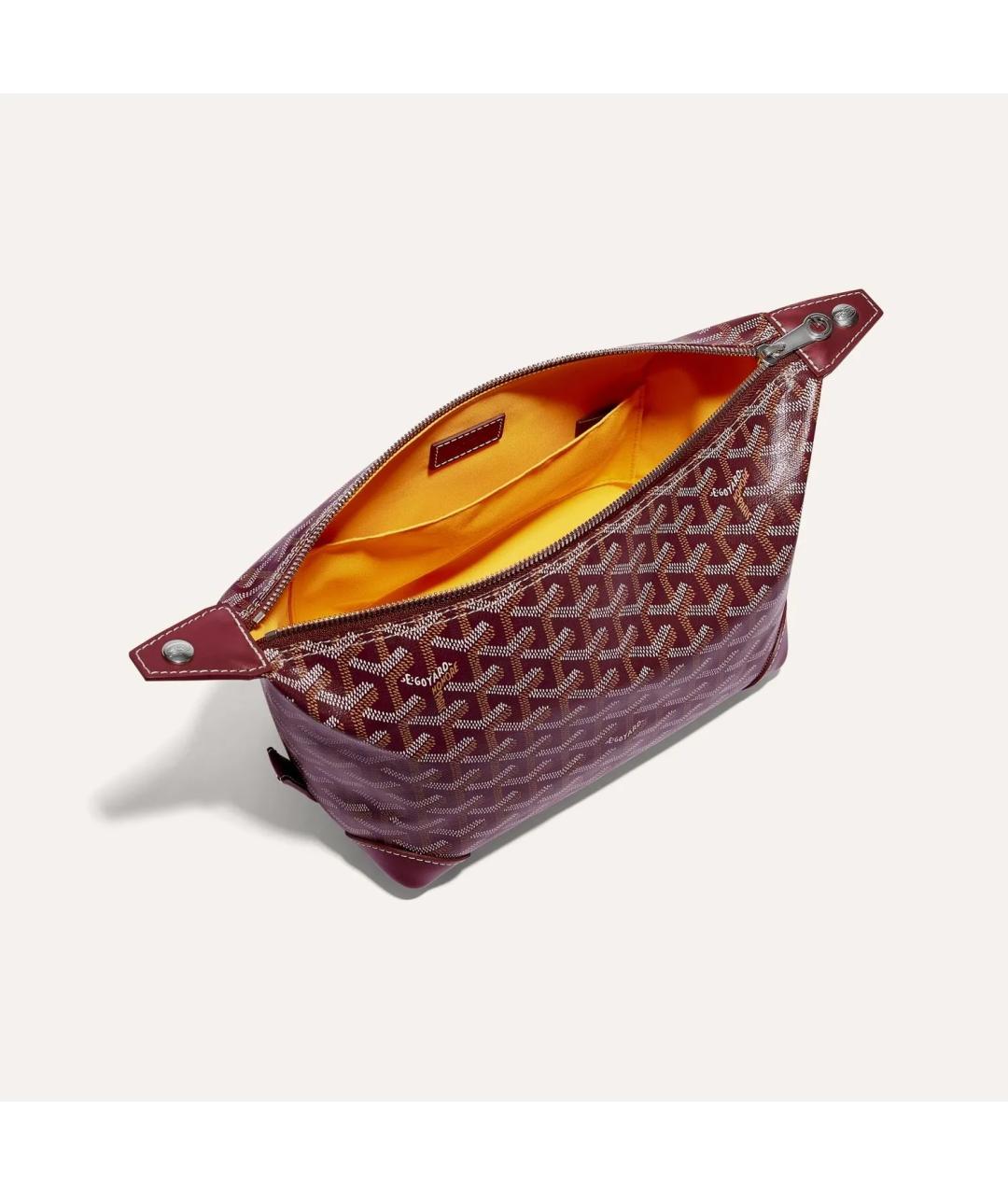 GOYARD Бордовая косметичка, фото 3