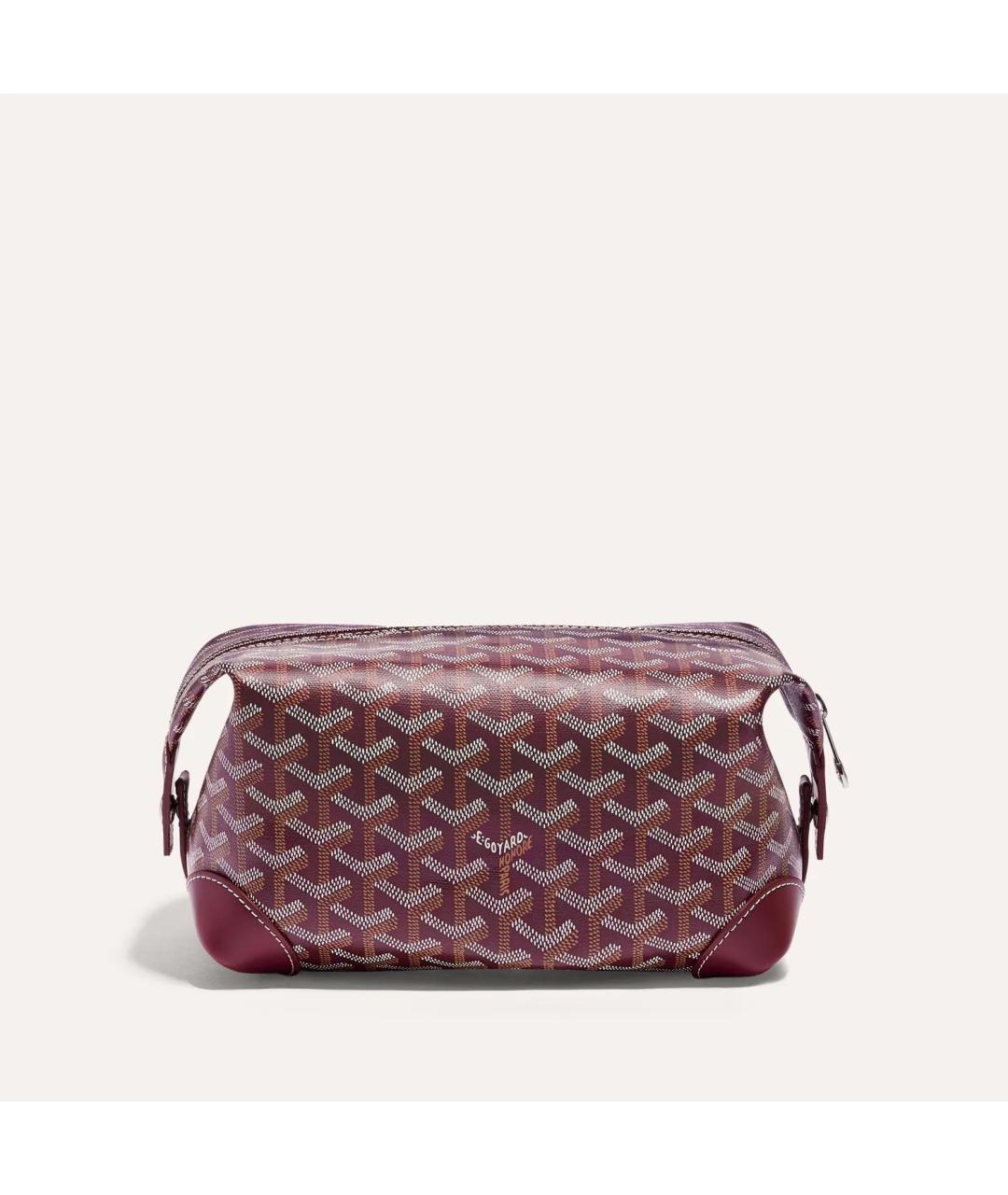 GOYARD Бордовая косметичка, фото 2