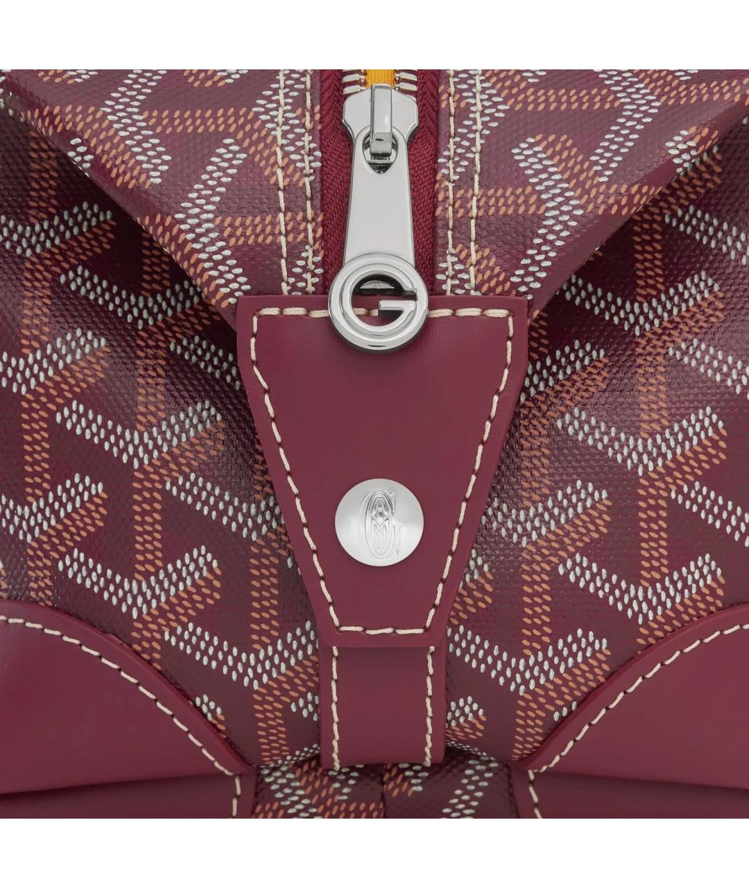 GOYARD Бордовая косметичка, фото 4