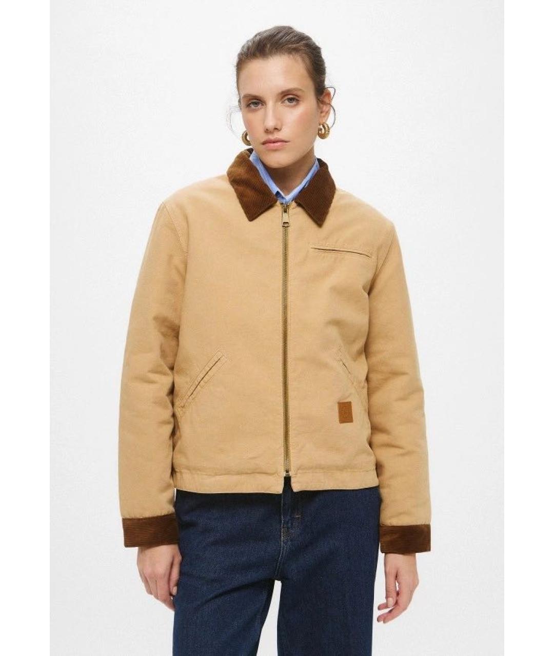 SPORTY AND RICH Коричневая хлопковая куртка, фото 6