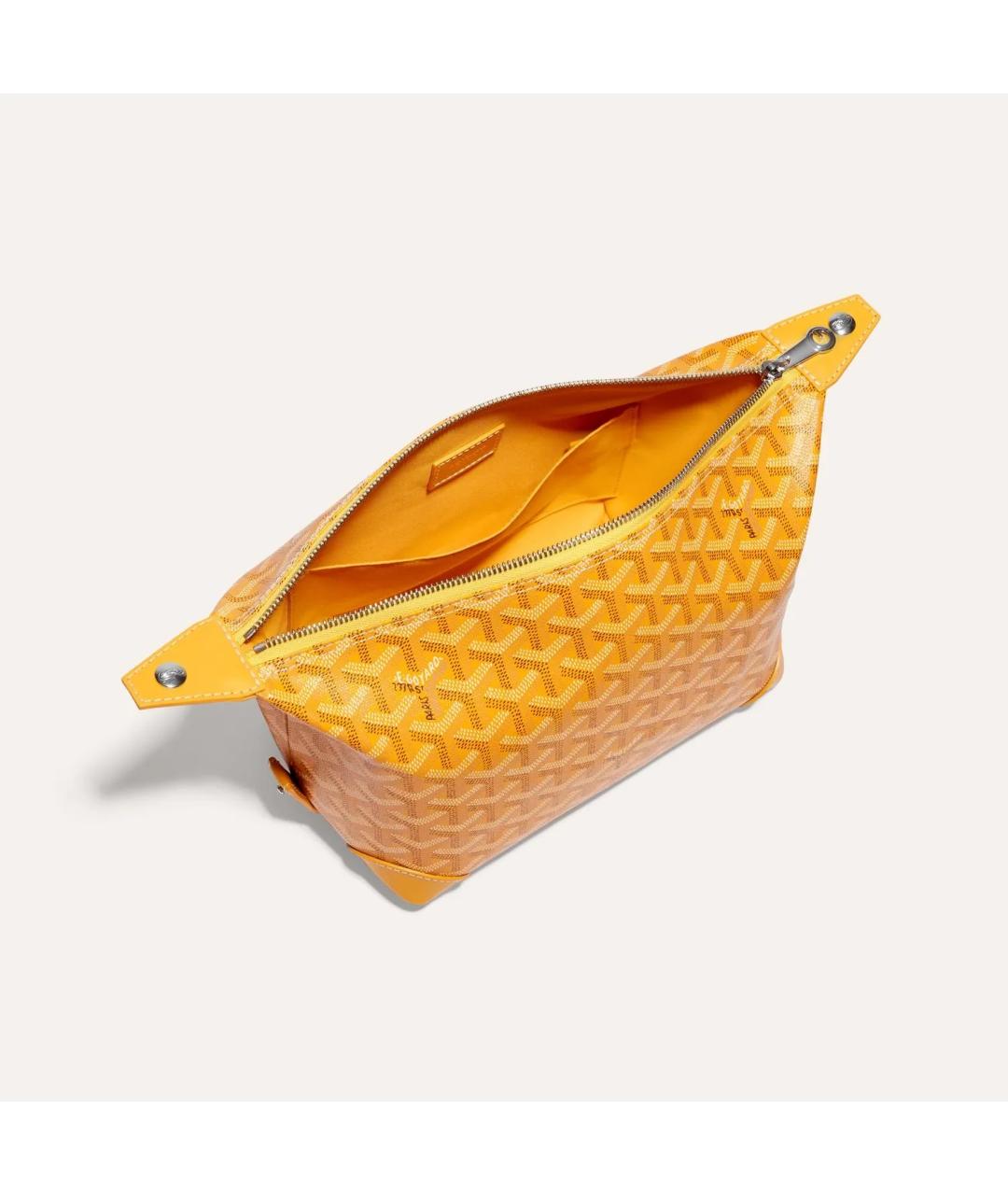 GOYARD Желтая косметичка, фото 3