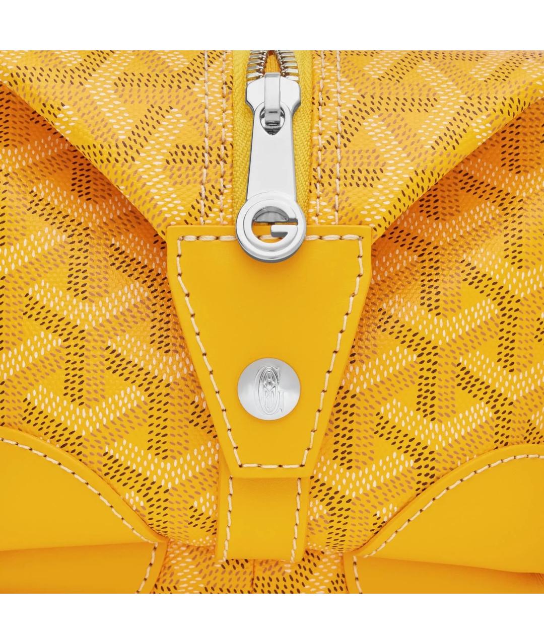 GOYARD Желтая косметичка, фото 4