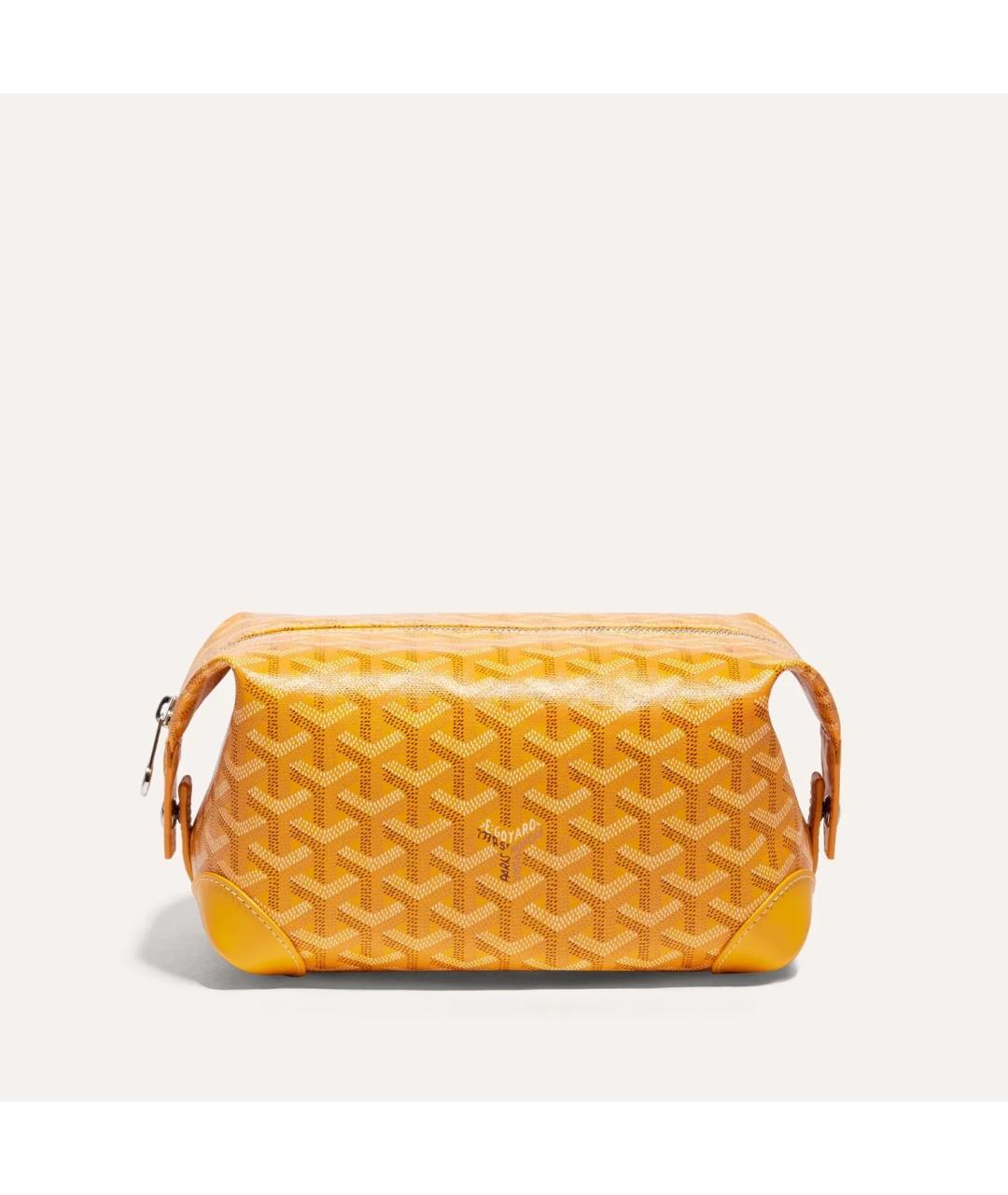 GOYARD Желтая косметичка, фото 2