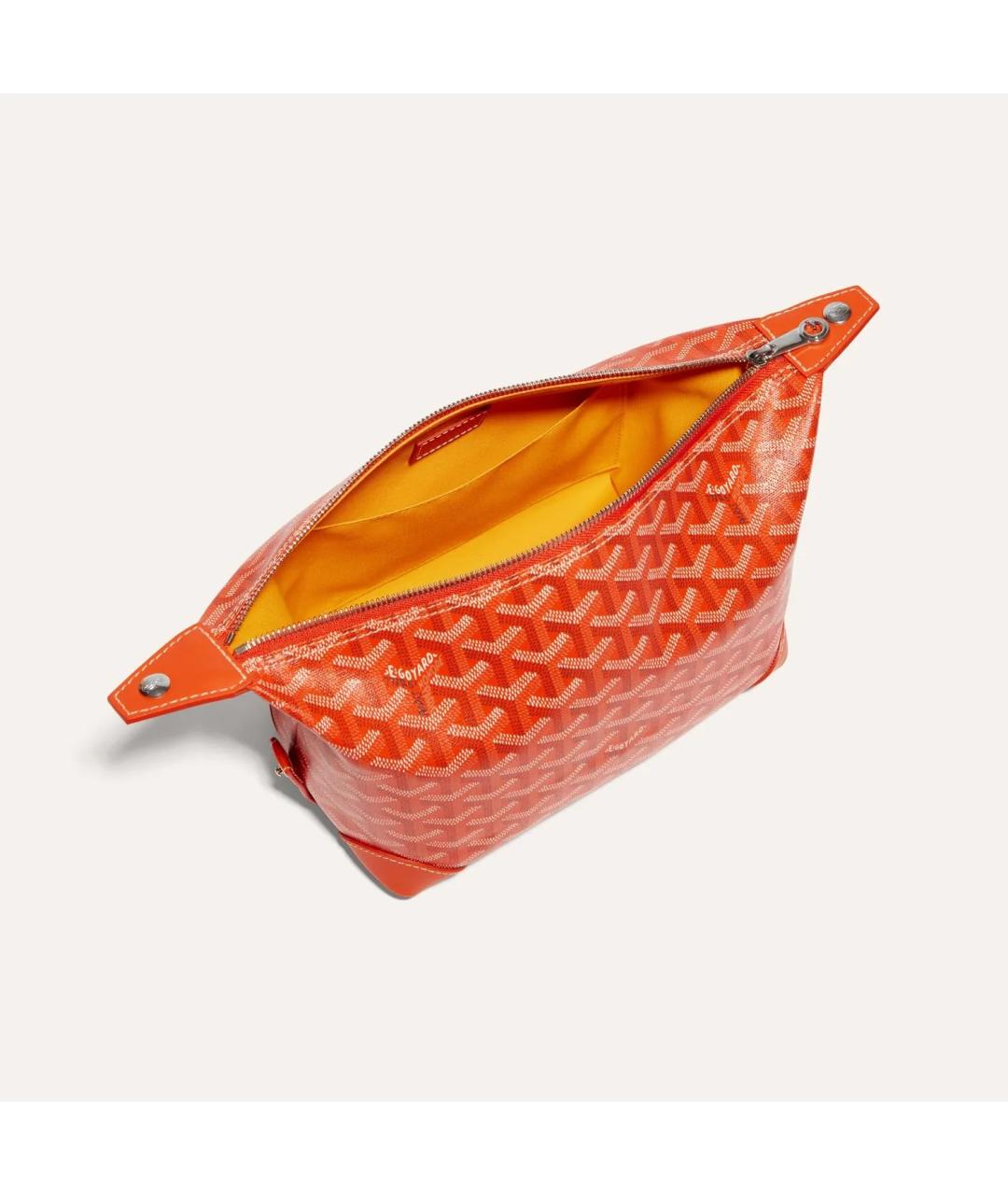 GOYARD Оранжевая косметичка, фото 3