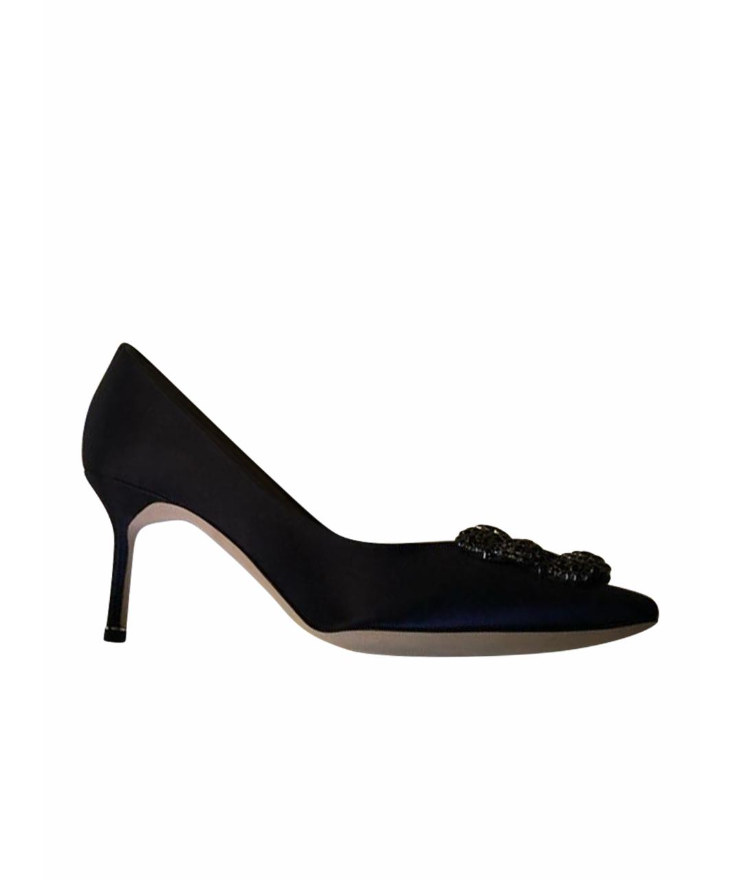 MANOLO BLAHNIK Синие неопреновые туфли, фото 1