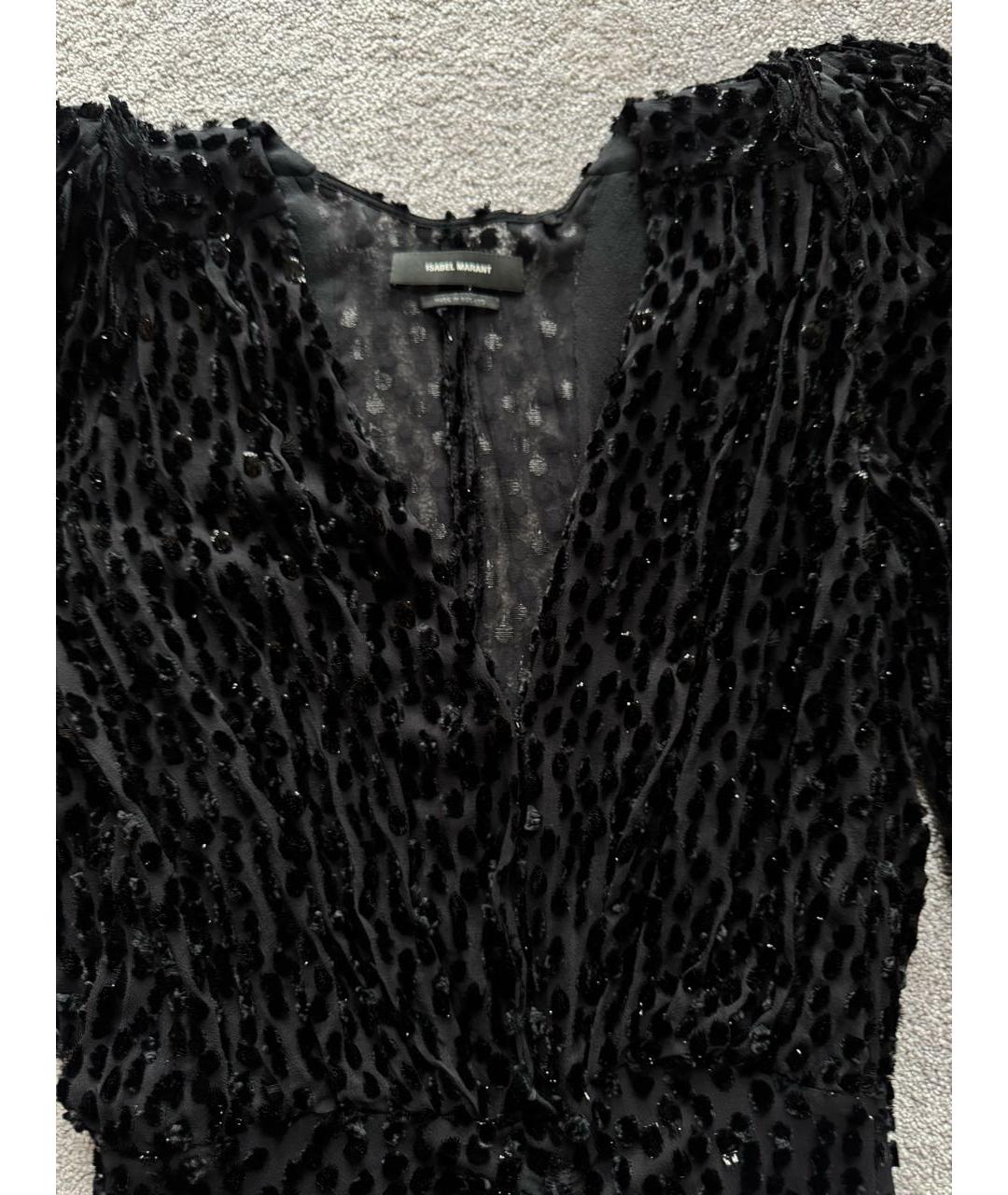 ISABEL MARANT Черное вискозное вечернее платье, фото 4
