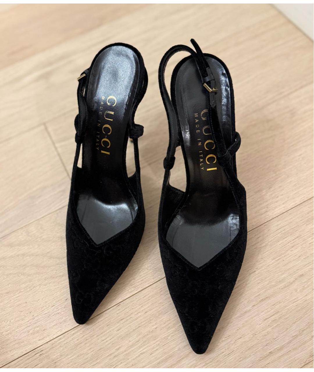 GUCCI Бархатные туфли, фото 2