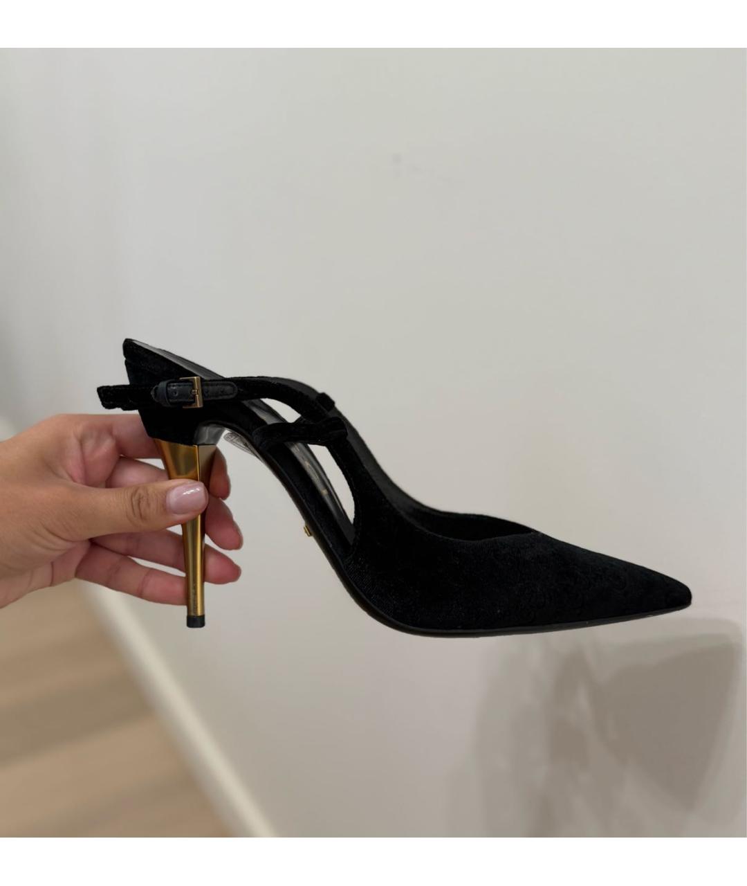 GUCCI Бархатные туфли, фото 6