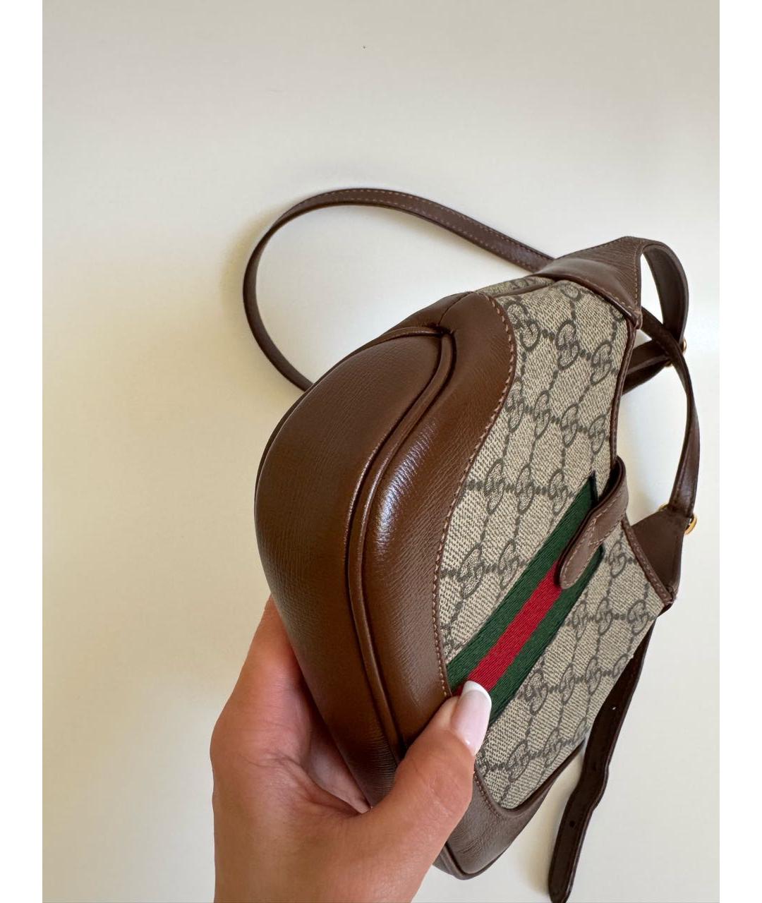 GUCCI Коричневая сумка через плечо, фото 3