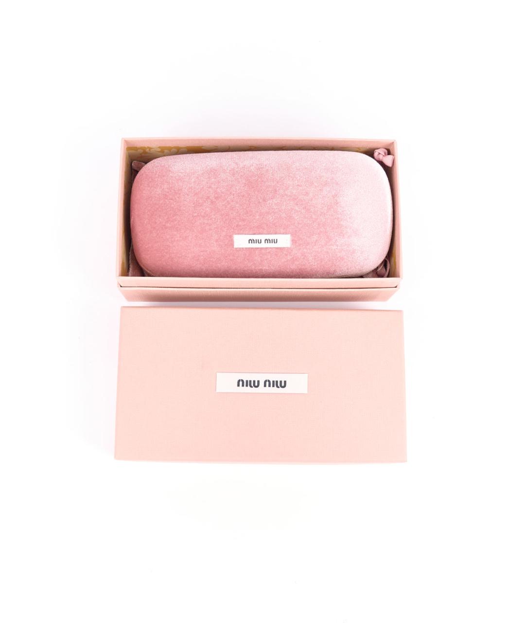 MIU MIU Серые пластиковые солнцезащитные очки, фото 7