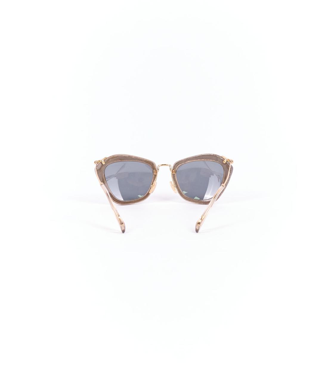 MIU MIU Серые пластиковые солнцезащитные очки, фото 5