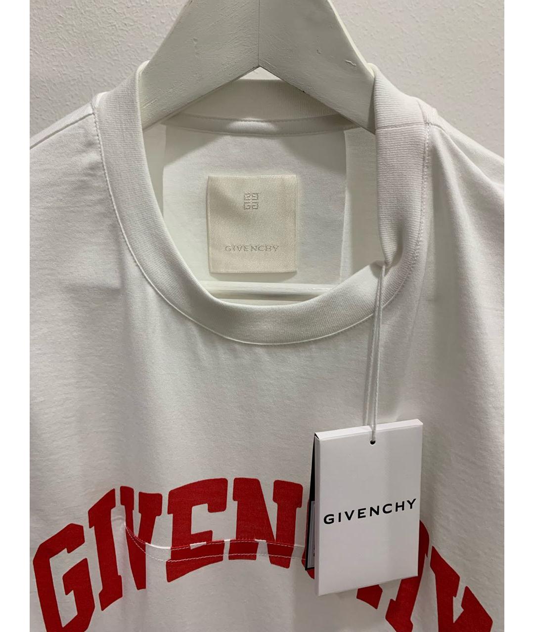 GIVENCHY Белая хлопковая футболка, фото 3
