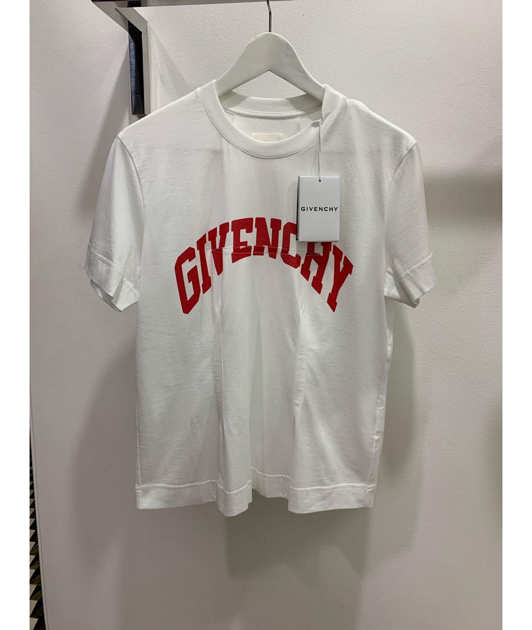 GIVENCHY Белая хлопковая футболка, фото 5