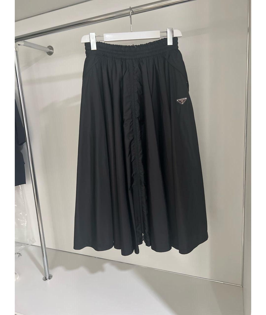 PRADA Черная юбка макси, фото 7