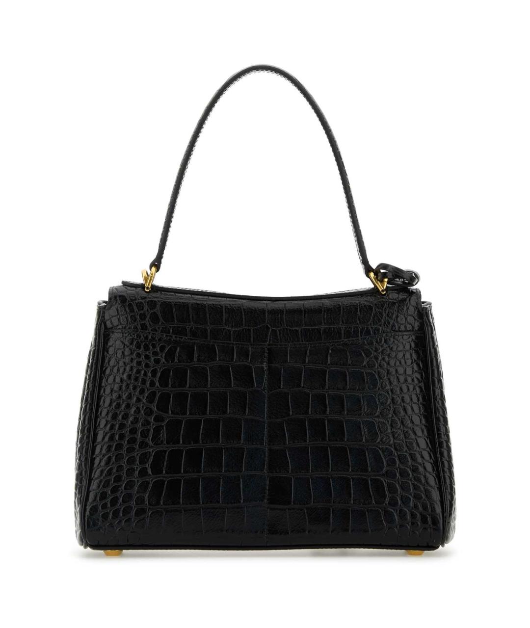 BALENCIAGA Черная кожаная сумка тоут, фото 3