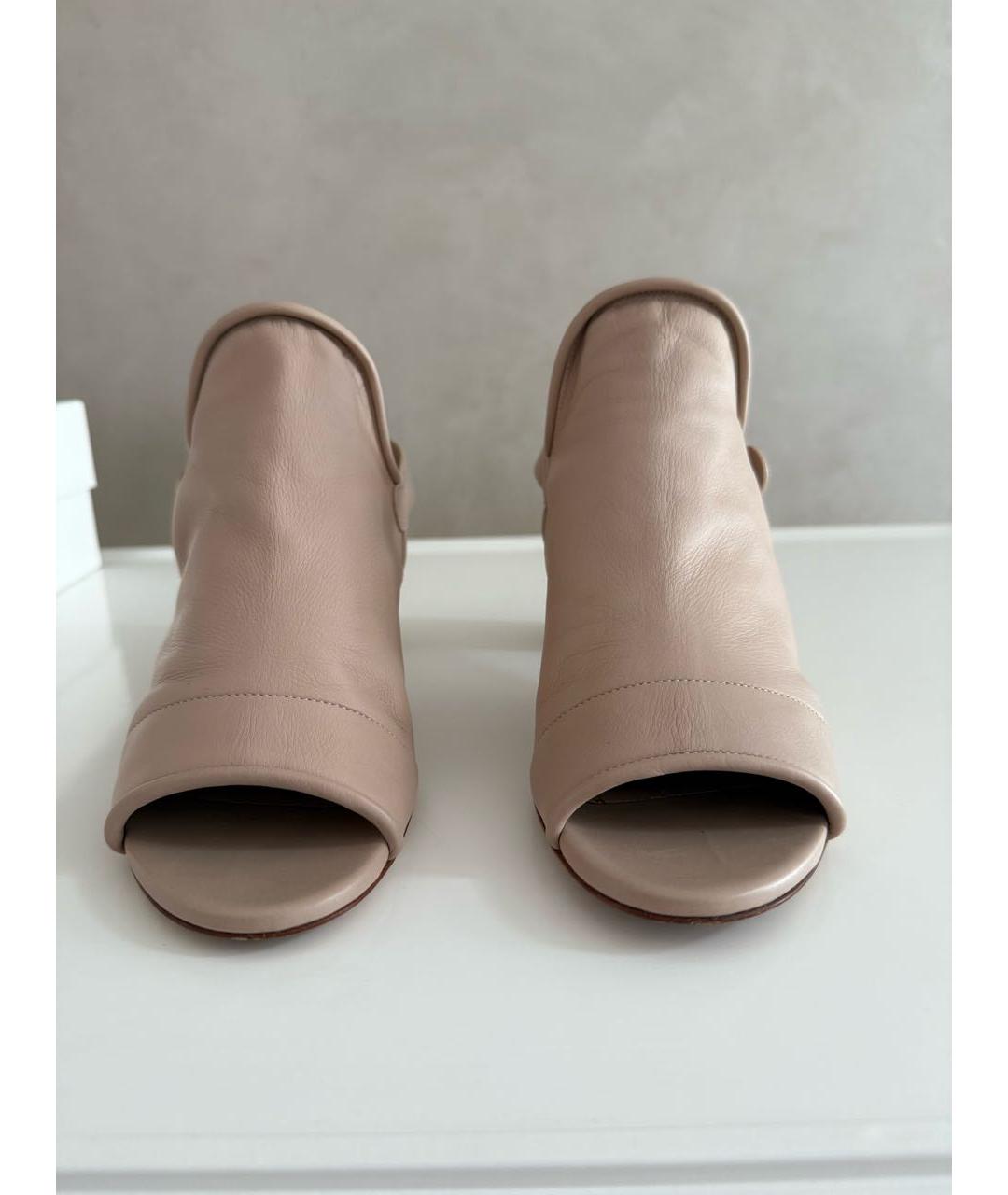 CASADEI Бежевые кожаные босоножки, фото 2