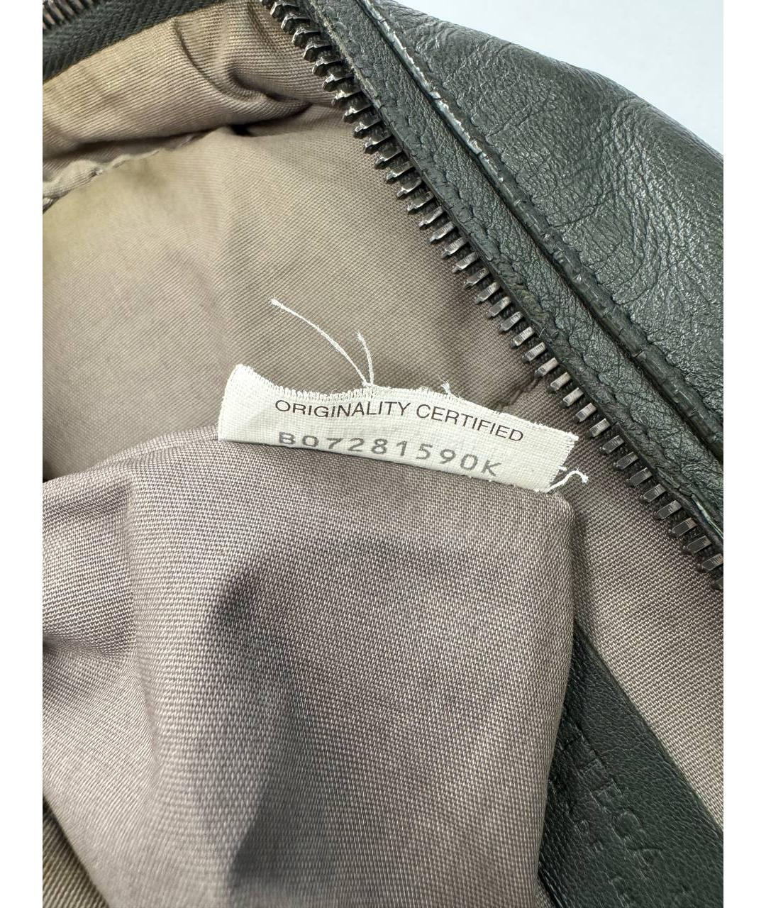 BOTTEGA VENETA Зеленый кожаный рюкзак, фото 8