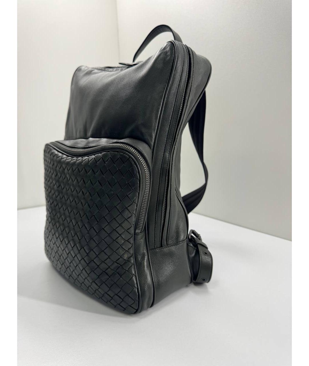 BOTTEGA VENETA Зеленый кожаный рюкзак, фото 4