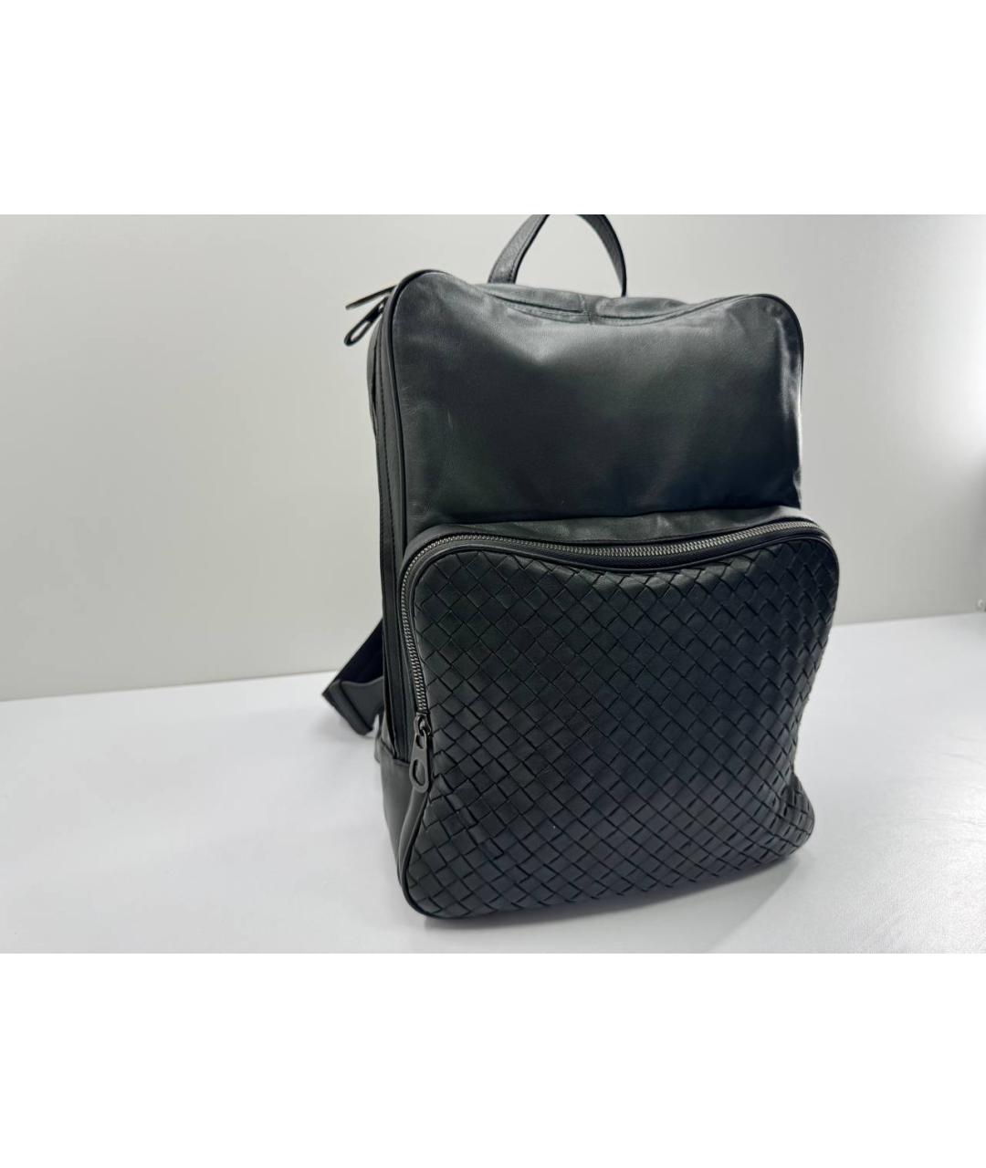 BOTTEGA VENETA Зеленый кожаный рюкзак, фото 2