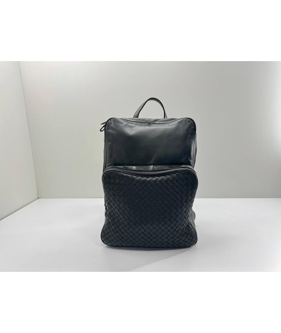 BOTTEGA VENETA Зеленый кожаный рюкзак, фото 9